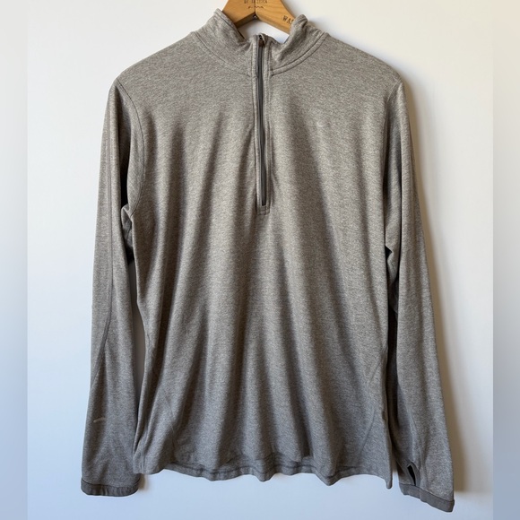 Nike Tops - Nike Gray Dri-FIT Quarter-Zip Top